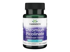 Picolinat de crom - Chromium Picolinate 200mcg 100 Capsule, Swanson